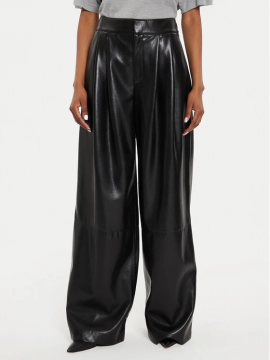 Obrázek produktu Boss Kalhoty z imitace kůže Tadesa 50518463 Černá Relaxed Fit