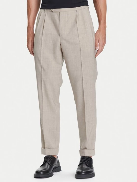 Obrázek produktu BOSS Kalhoty z materiálu C-Perin-DPL 50545822 Béžová Tapered Fit