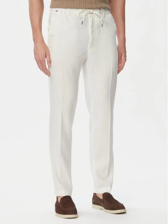 Obrázek produktu BOSS Kalhoty z materiálu H-Kanel 50557859 Bílá Regular Fit