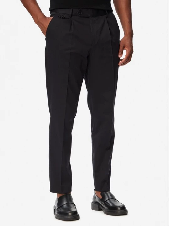 Obrázek produktu BOSS Kalhoty z materiálu H-Perin 50567533 Tmavomodrá Tapered Fit