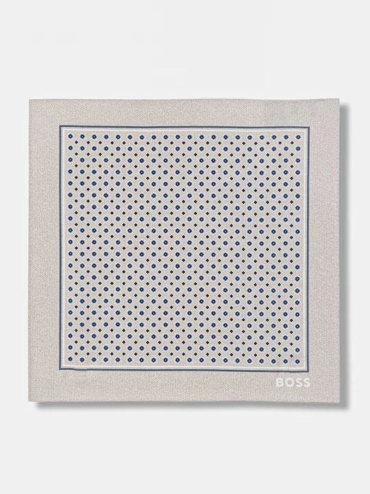 Obrázek produktu BOSS kapesník do saka pánský hedvábný POCKET SQ. ONE béžová