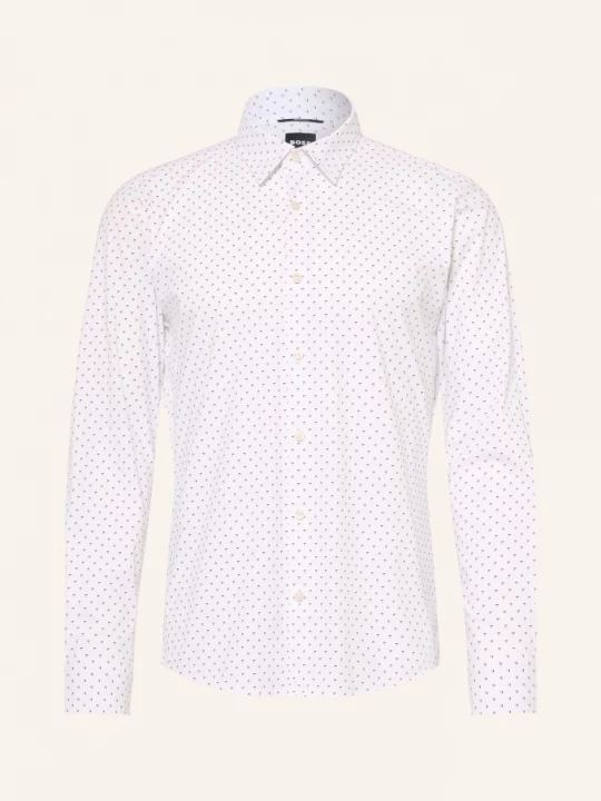 Obrázek produktu Boss Košile Roan Slim Fit bílá / světle šedá / černá