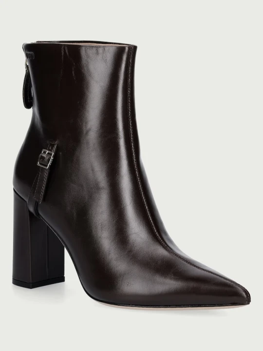 Obrázek produktu BOSS kotníkové boty dámské kožené Miah hnědá