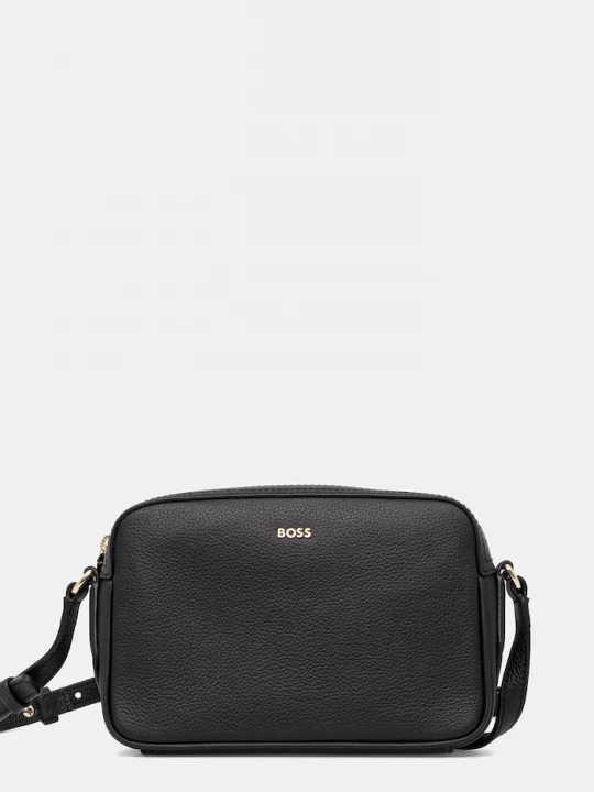 Obrázek produktu BOSS Kožená kabelka BOSS Lenah Crossbody černá