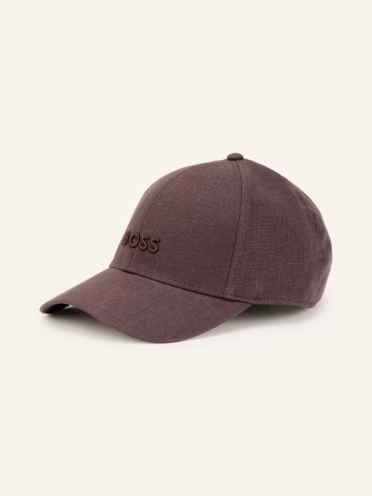 Obrázek produktu Boss Lněná Kšiltovka Zed tmavě hnědá
