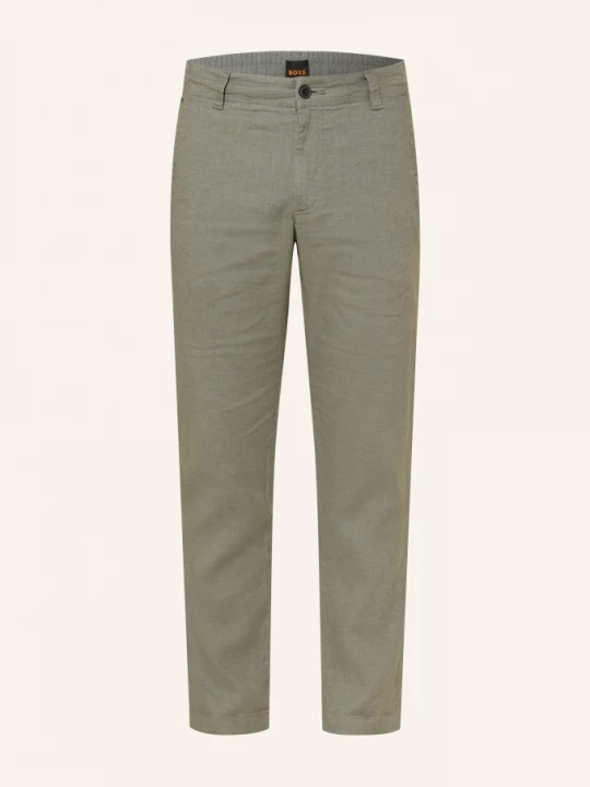 Obrázek produktu Boss Lněné Chino Sanderson Regular Fit šedá