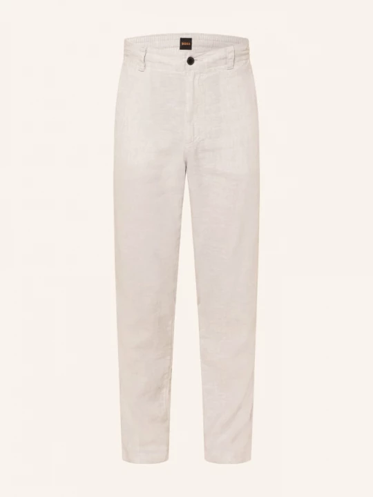 Obrázek produktu Boss Lněné Chino Sanderson Regular Fit světle šedá