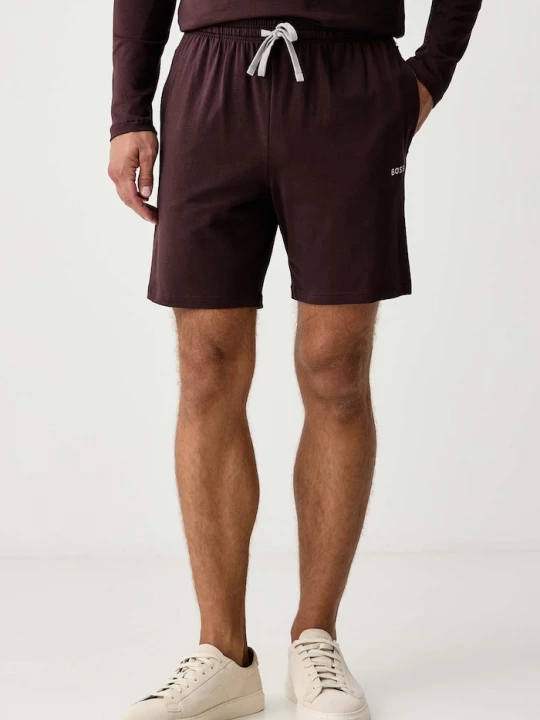 Obrázek produktu BOSS loungewear šortky pánské bavlněné s elastanem Mix&Match Short CW hnědá