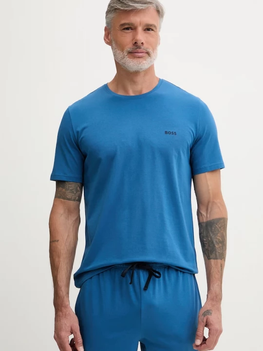 Obrázek produktu BOSS loungwear tričko pánské bavlněné elastanem Mix&Match T-Shirt R modrá
