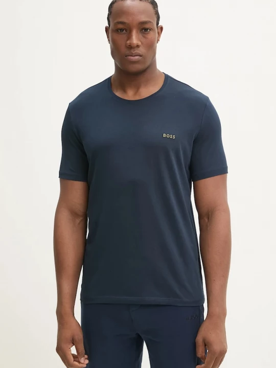 Obrázek produktu BOSS loungwear tričko pánské bavlněné elastanem Mix&Match T-Shirt R námořnická modř