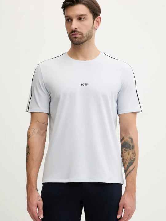 Obrázek produktu BOSS loungwear tričko pánské bavlněné elastanem Unique T-Shirt modrá