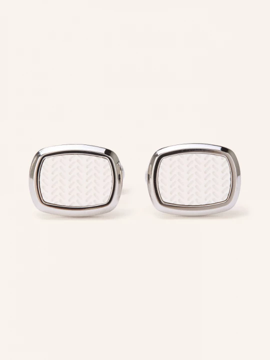 Obrázek produktu Boss Manžetové Knoflíčky Casinginsert bílá / stříbrná