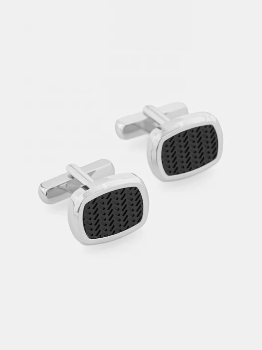 Obrázek produktu BOSS manžetové knoflíčky pánské z mosazi B-CASINGINSERT3-CUF černá
