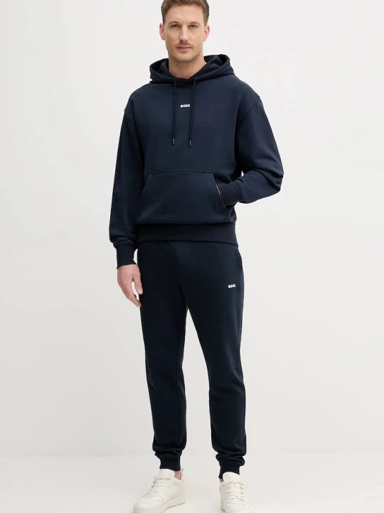 Obrázek produktu BOSS Orange Bavlněná tepláková souprava BOSS Orange TracksuitWesmallhood námořnická modř