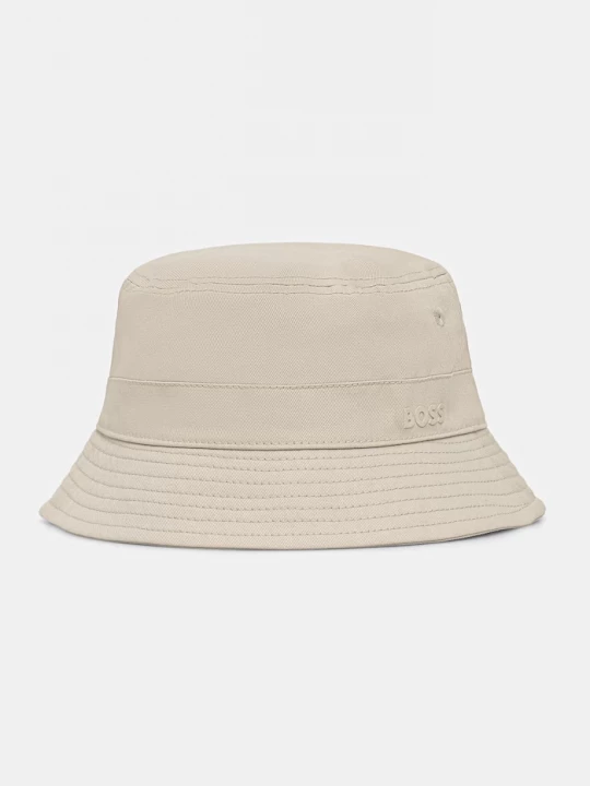 Obrázek produktu BOSS Orange bucket klobouk pánský bavlněný Finnian béžová