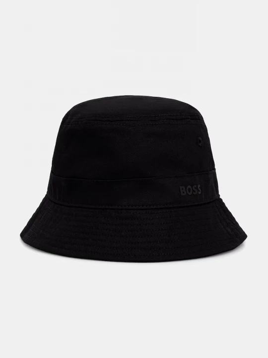 Obrázek produktu BOSS Orange bucket klobouk pánský bavlněný Finnian černá
