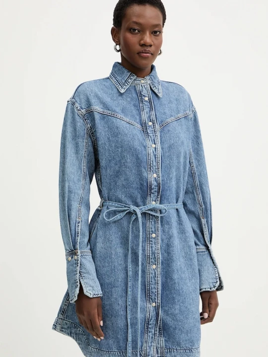 Obrázek produktu BOSS Orange Džínové šaty BOSS Orange C SHIRTDRESS modrá