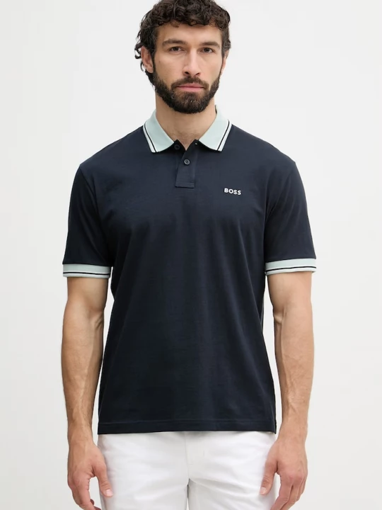 Obrázek produktu BOSS Orange polo pánské bavlněné námořnická modř