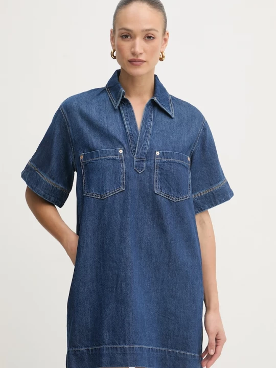 Obrázek produktu BOSS Orange šaty džínové C POLO DRESS námořnická modř