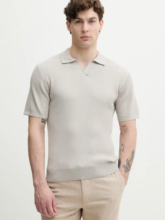 Obrázek produktu BOSS Orange svetrové polo pánské bavlněné
