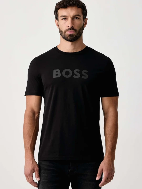 Obrázek produktu BOSS Orange tričko pánské bavlněné Te_Logo černá