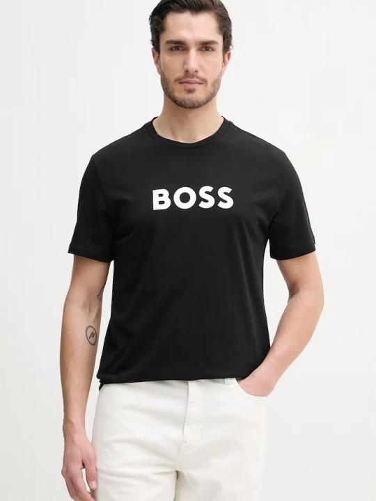 Obrázek produktu BOSS pánský bavlněný T-Shirt RN černá