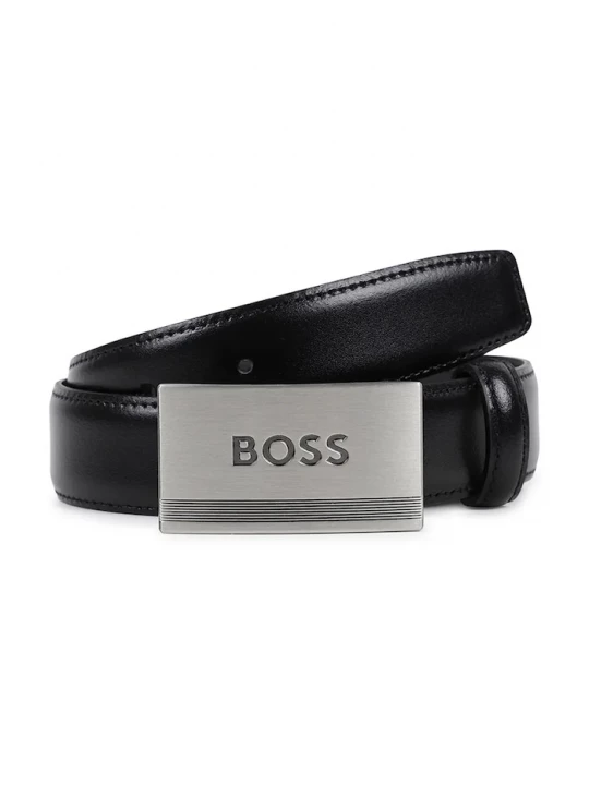 Obrázek produktu BOSS pásek dětský kožený černá