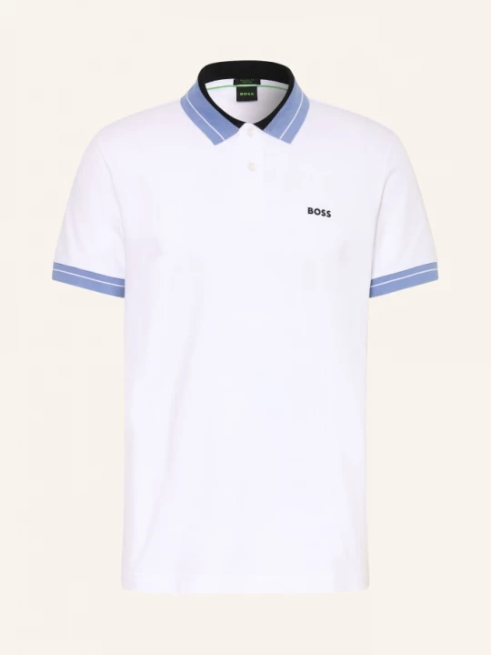 Obrázek produktu Boss Piqué Polokošile Member Regular Fit bílá / modrá / bílá