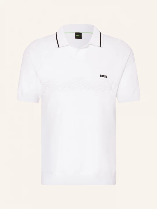 Obrázek produktu Boss Pletené Polo Tričko bílá / černá