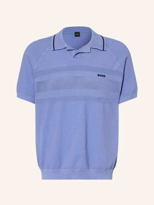 Obrázek produktu Boss Pletené Polo Tričko modrá