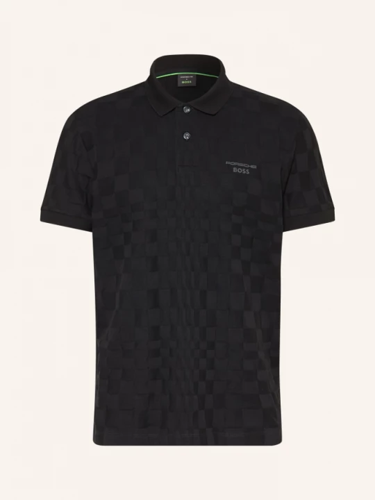 Obrázek produktu Boss Pletené Polo Tričko Spirit černá / tmavě šedá