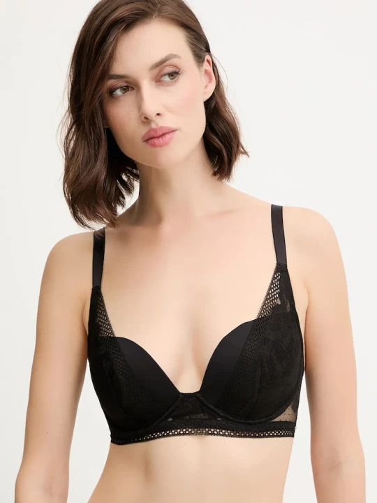 Obrázek produktu BOSS Podprsenka BOSS HALF PAD_PEONY LACE černá