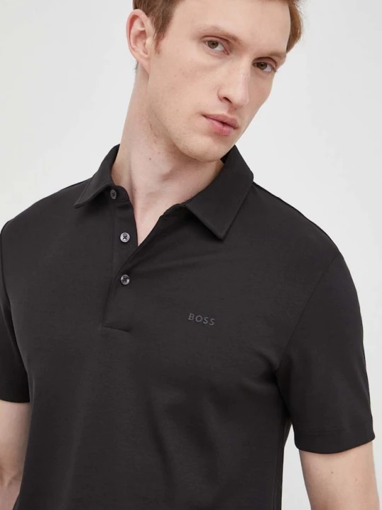 Obrázek produktu BOSS polo pánské bavlněné černá