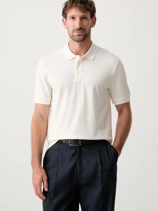 Obrázek produktu BOSS polo pánské bavlněné Parlay 190 béžová