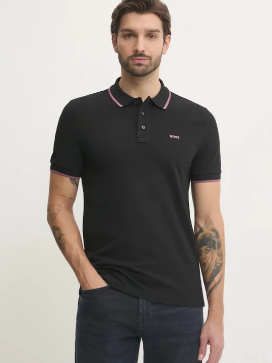 Obrázek produktu BOSS polo pánské bavlněné Parlay 190 černá