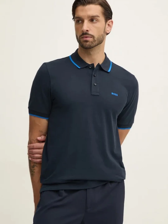 Obrázek produktu BOSS polo pánské bavlněné Parlay 190 námořnická modř