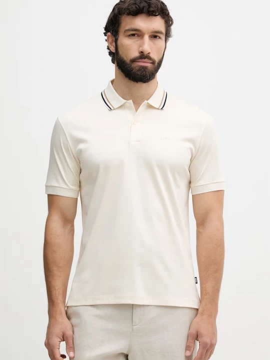 Obrázek produktu BOSS polo pánské bavlněné Penrose 38 béžová