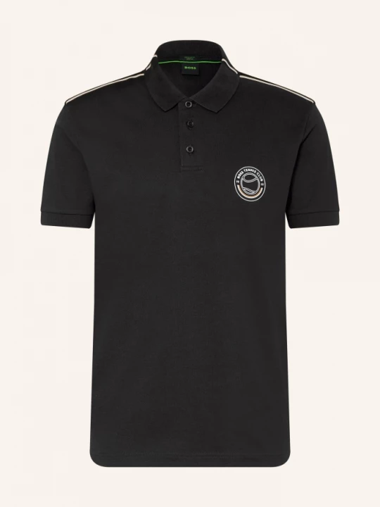 Obrázek produktu Boss Polo Tričko Piqué černá / koňaková / bílá
