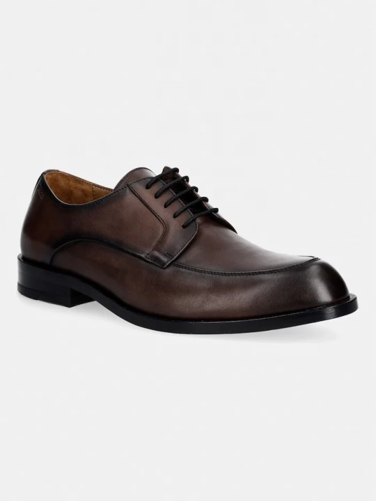 Obrázek produktu BOSS Polobotky pánské kožené Tayil-L hnědá