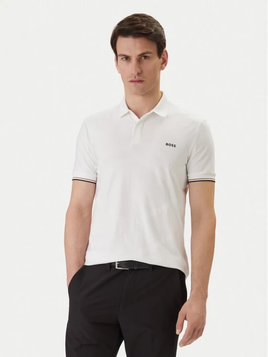 Obrázek produktu BOSS Polokošile Chip Hexa 50554561 Bílá Regular Fit