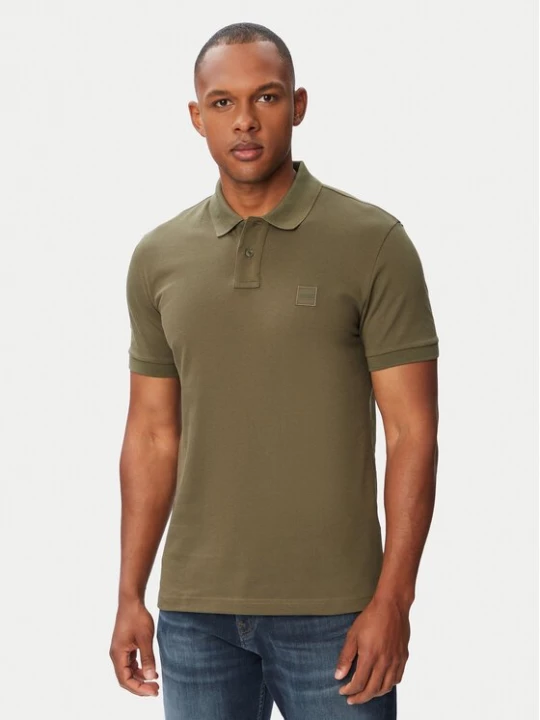 Obrázek produktu BOSS Polokošile Passenger 50507803 Tmavě zelená Slim Fit