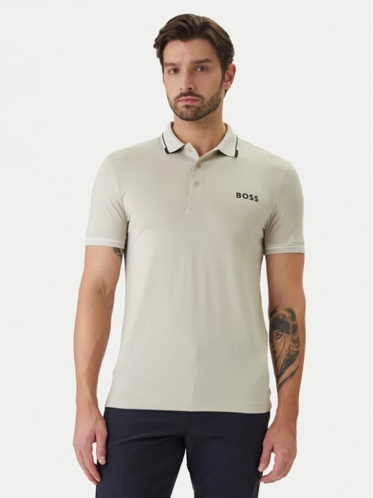 Obrázek produktu BOSS Polokošile Paul Pro 50506203 Béžová Slim Fit