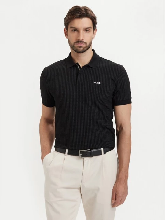 Obrázek produktu BOSS Polokošile Pl Goc Birdie 3 50559355 Černá Regular Fit