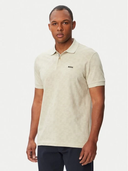 Obrázek produktu BOSS Polokošile Swing 50564801 Světle béžová Regular Fit
