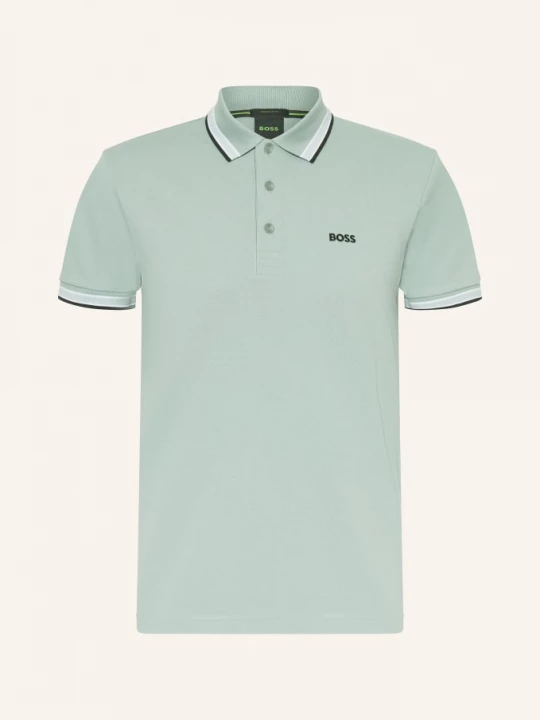 Obrázek produktu Boss Polokošile Z Piké Paddy Curved Regular Fit mátová / bílá / černá