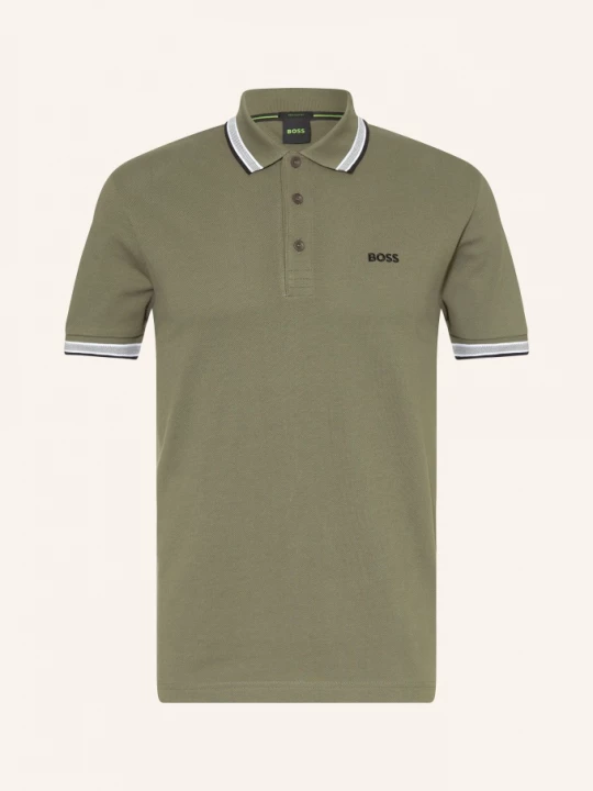 Obrázek produktu Boss Polokošile Z Piké Paddy Curved Regular Fit olivová / bílá / černá