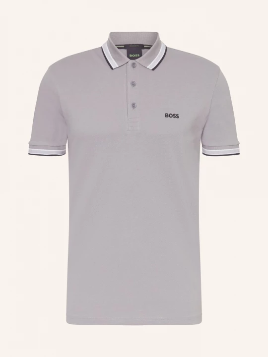 Obrázek produktu Boss Polokošile Z Piké Paddy Curved Regular Fit šedá / bílá / černá