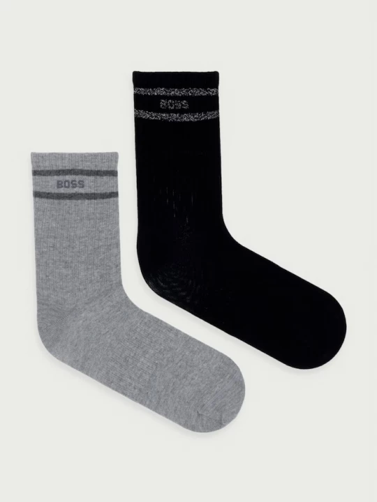 Obrázek produktu BOSS ponožky dámské s bavlnou 2P QS Shiny Log 2-pack černá