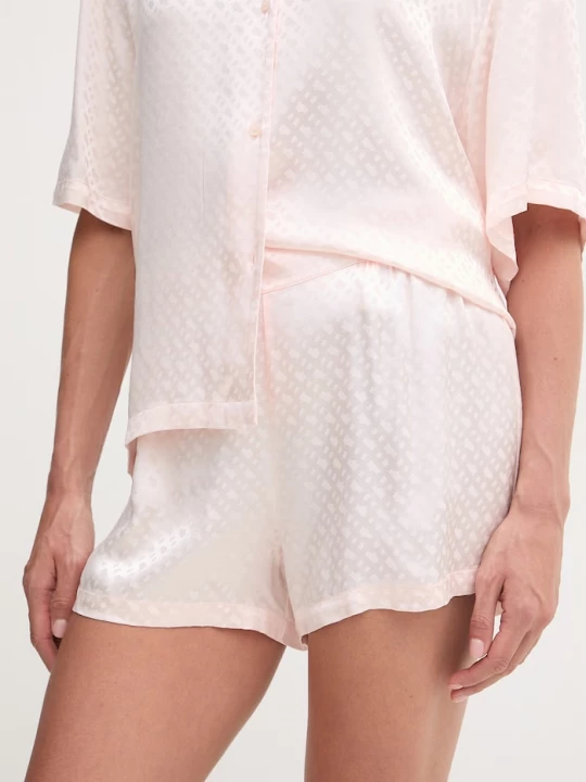 Obrázek produktu BOSS pyžamové šortky dámské z viskózy B Monogram_Shorts růžová