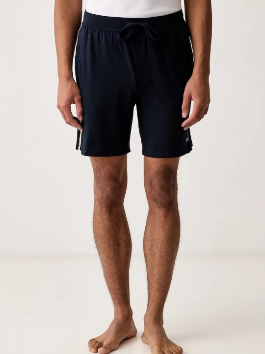 Obrázek produktu BOSS pyžamové šortky pánské bavlněné s elastanem Unique Shorts námořnická modř
